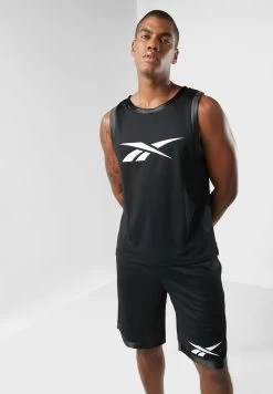 Reebok Logo Basketball Mesh Tank