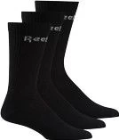 Reebok Active Core Mid Crew 3 Pair Socks Black Unisex