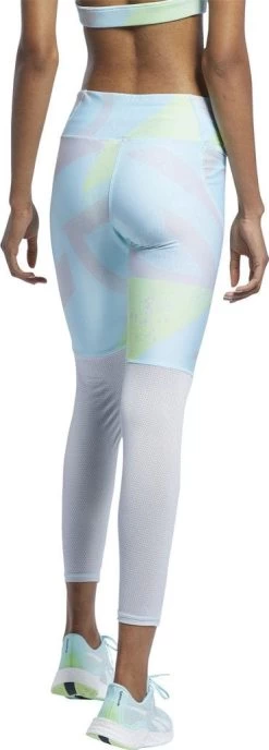 Reebok Running Essentials Long Tights Blue Pink Women -Fit Mode Shop 18642695fd8bec816c223.48413890