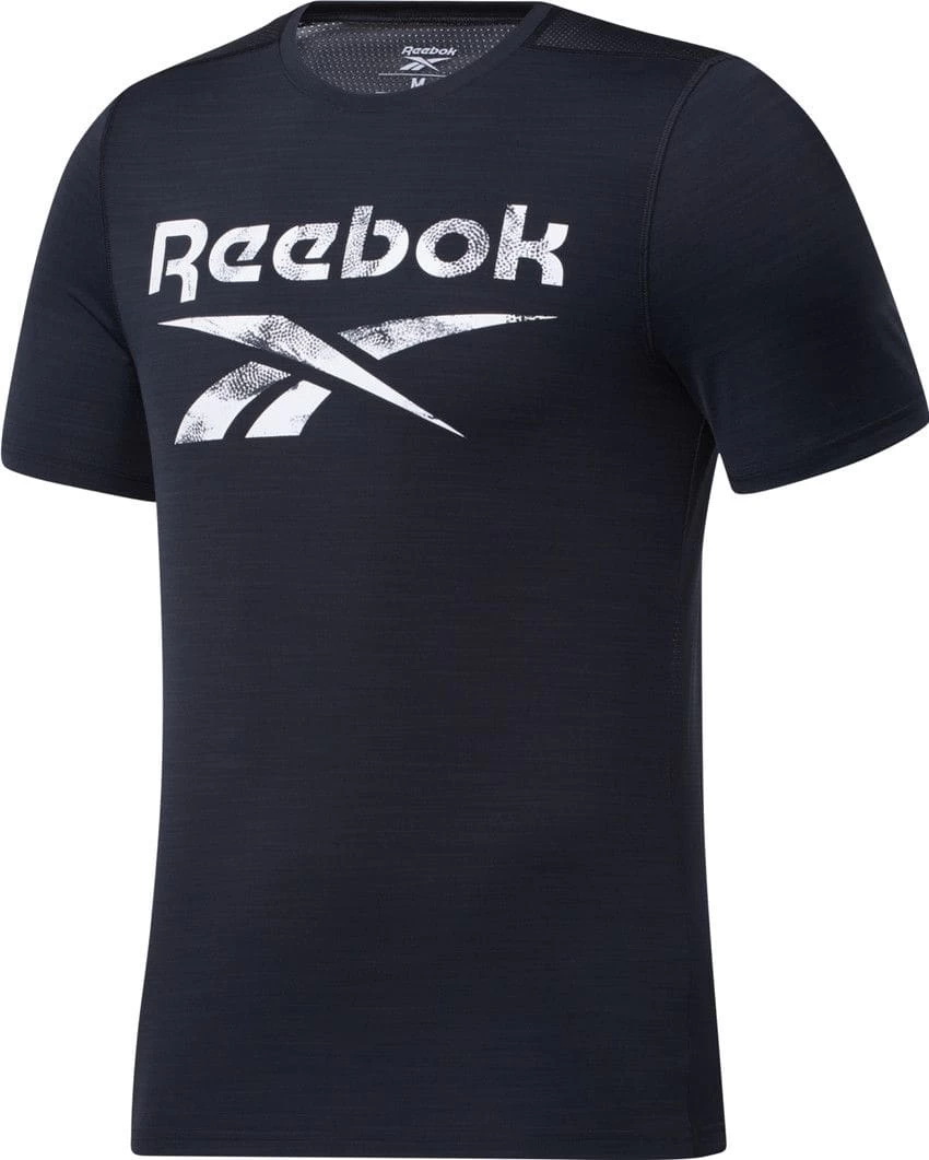 Reebok Workout ActivChill Short Sleeve Jersey Black Men 3 Reebok Workout ActivChill Short Sleeve Jersey Black Men