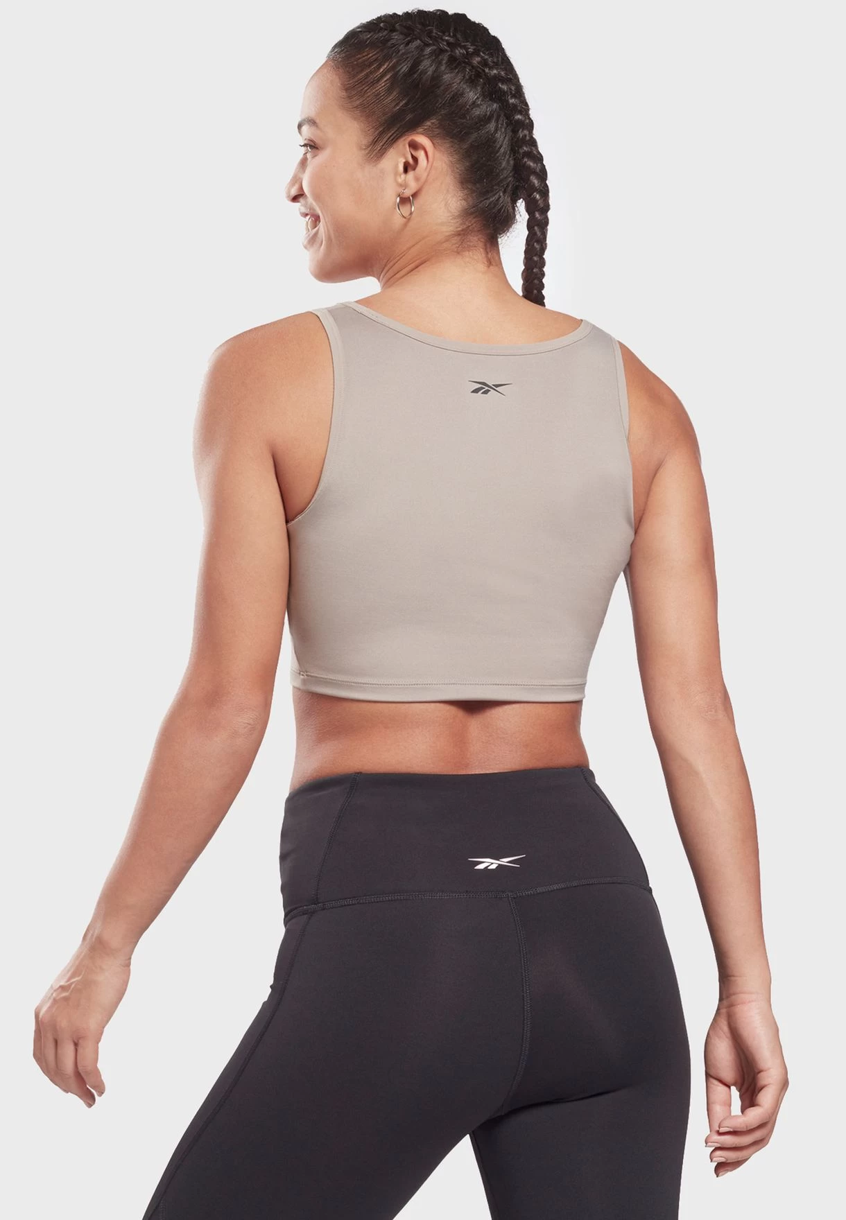 Reebok Logo Ruched Cropped Top 4 Reebok Logo Ruched Cropped Top - Image 2