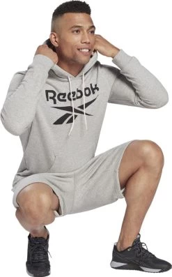 Reebok Training Big Logo Hoodie Gray -Fit Mode Shop 218692361c986b766ef18.00020916