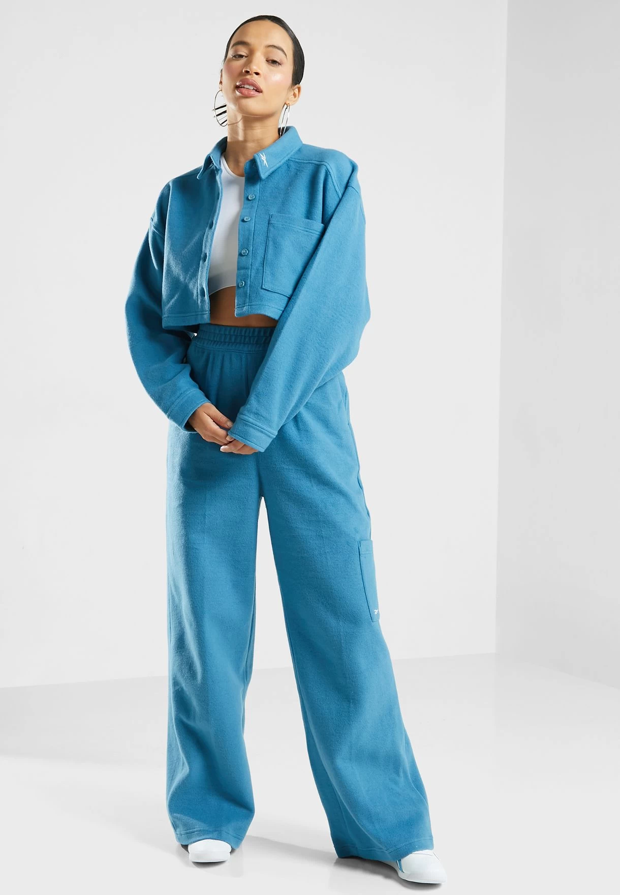 Reebok Classics Fleece Wide Leg Pants 6 Reebok Classics Fleece Wide Leg Pants - Image 4