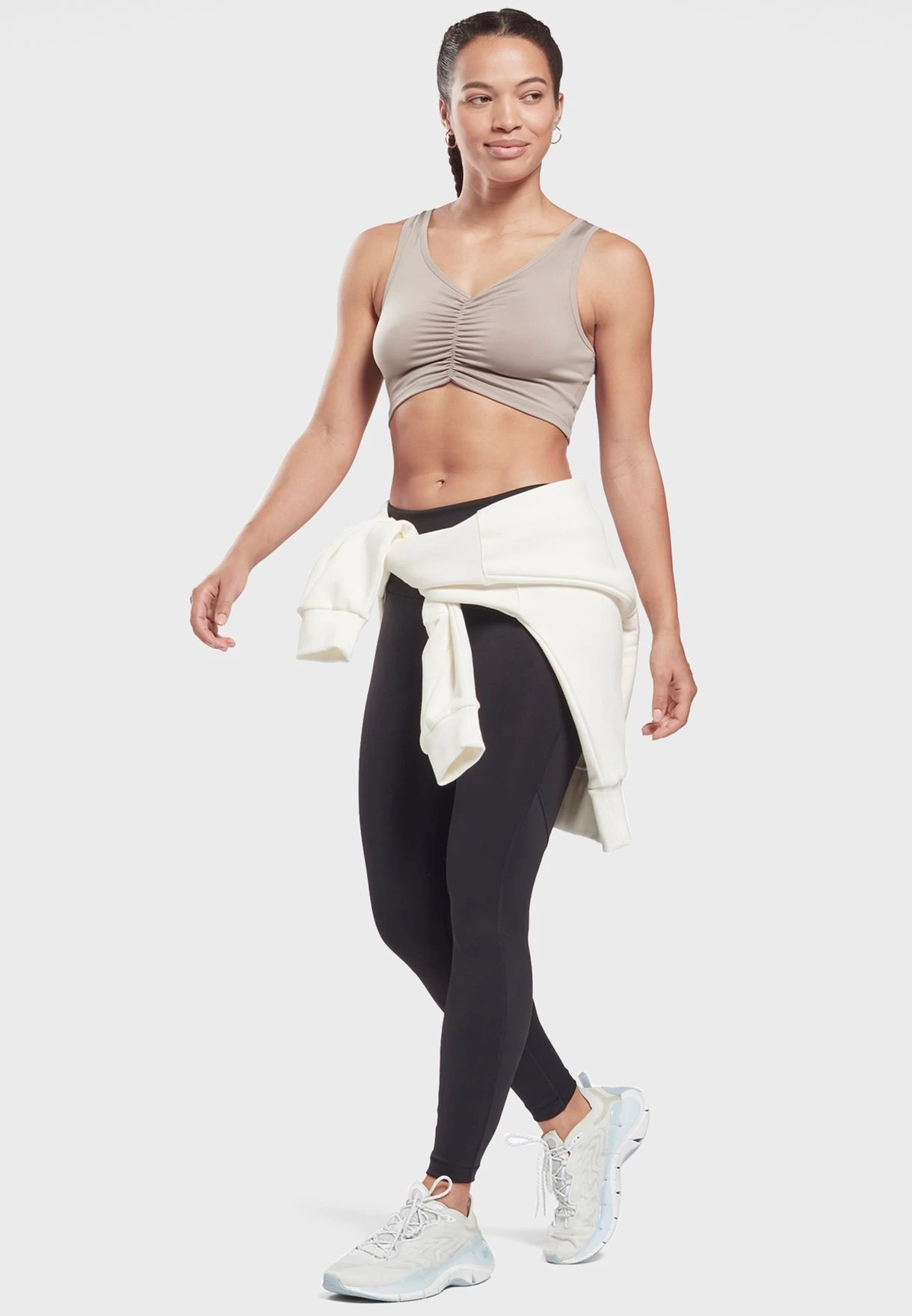 Reebok Logo Ruched Cropped Top 7 Reebok Logo Ruched Cropped Top - Image 5