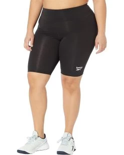 Reebok Plus Size Identity Fitted Logo Bike Shorts