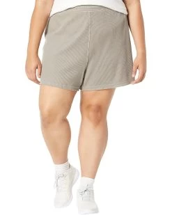 Reebok Plus Size Classics Natural Dye Waffle Shorts